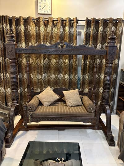 Beautiful Antique Wooden Swing (Jhula)