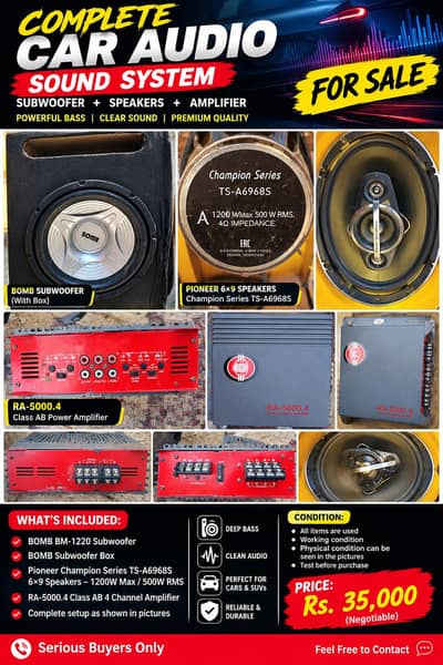 car amplifier for sell only 2 month used full okay