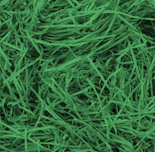 GREEN Shredded Paper Color Filler Crinkle Cut Paper Shred for Gift Baskets