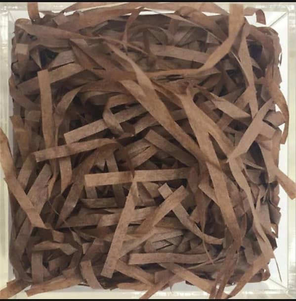 DARK BROWN Shredded Paper Filler for Gift Baskets - Crinkle Cut Color Shred