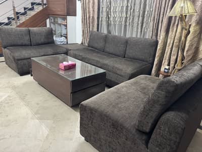 7 seater sofa set with table
