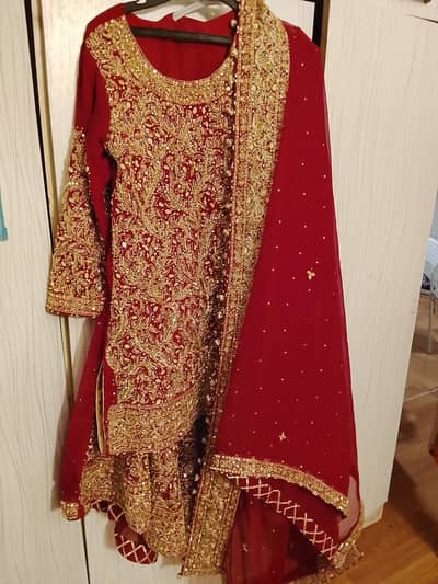 Ready to wear wedding baraat lehenga shirt with dupatta