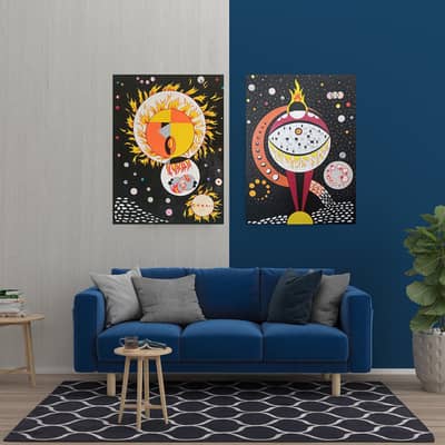 Cosmic Circles (Original Hand-made Paintings)