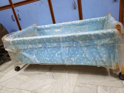 wooden baby swing bed