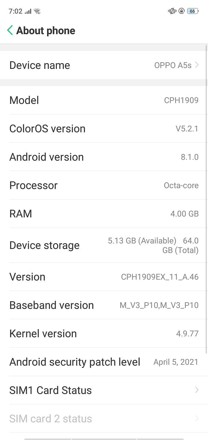 OPPO A5s 0