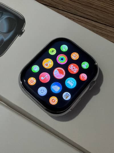 Amoled Apple Logo Series 11 With 2 straps