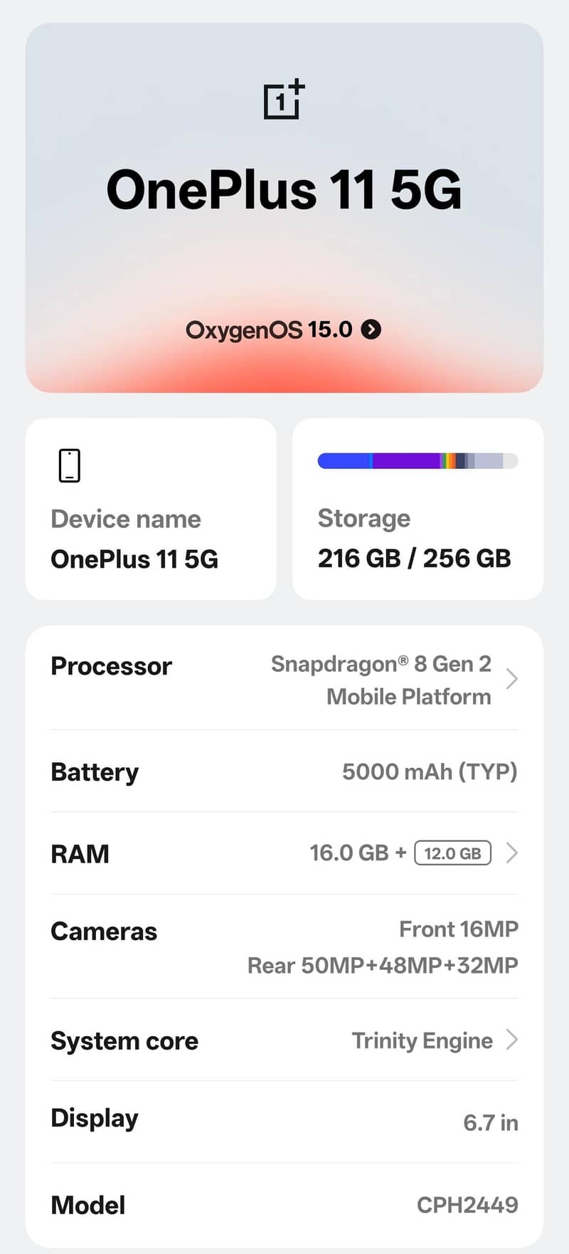 One Plus 11 6
