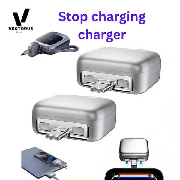 Smart Charging Protector 140W USB-C Auto Stop Charger Adapter, Stops Charging at Full Battery | Overcharge Protection for Compatible USB-C Devices