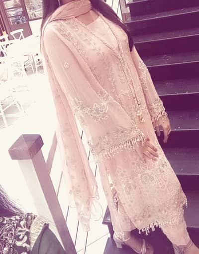Elegant Pink Embroidered Formal Dress | Party & Wedding Wear