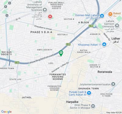 1 Kanal Corner Plot For Sale In DHA Phase 5 Block M, Lahore