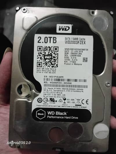 WD Black 2TB 3.5" Performance HDD