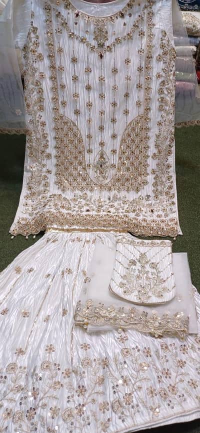 short kurti Gharara and pulazo WhatsApp 03122679545