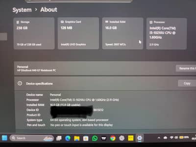 ho elite book g7 with 16 gb ram