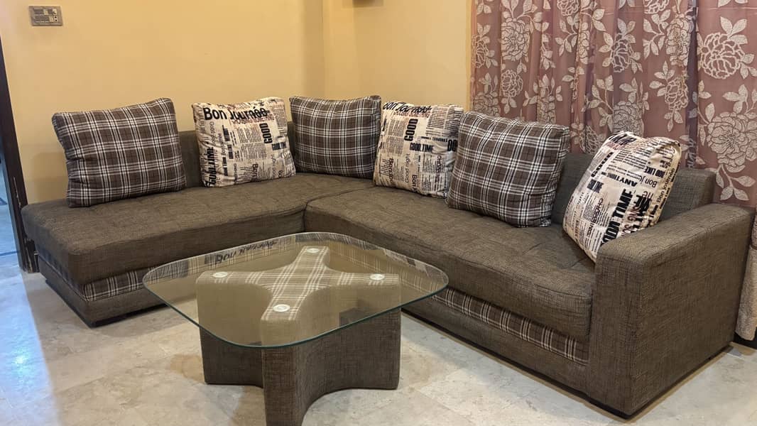 L shaped Sofa Set 6