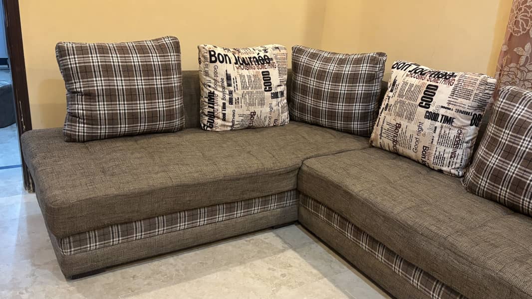L shaped Sofa Set 7