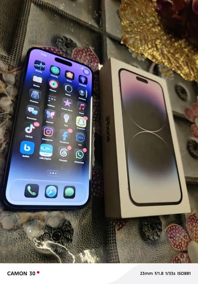 iPhone 14 pro max 256 non pta F. U with box