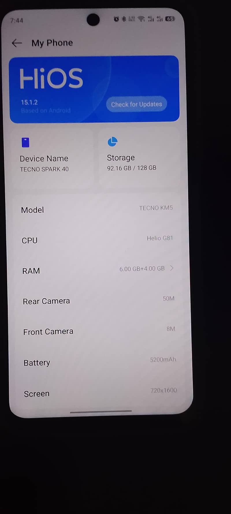Tecno Other Model 7