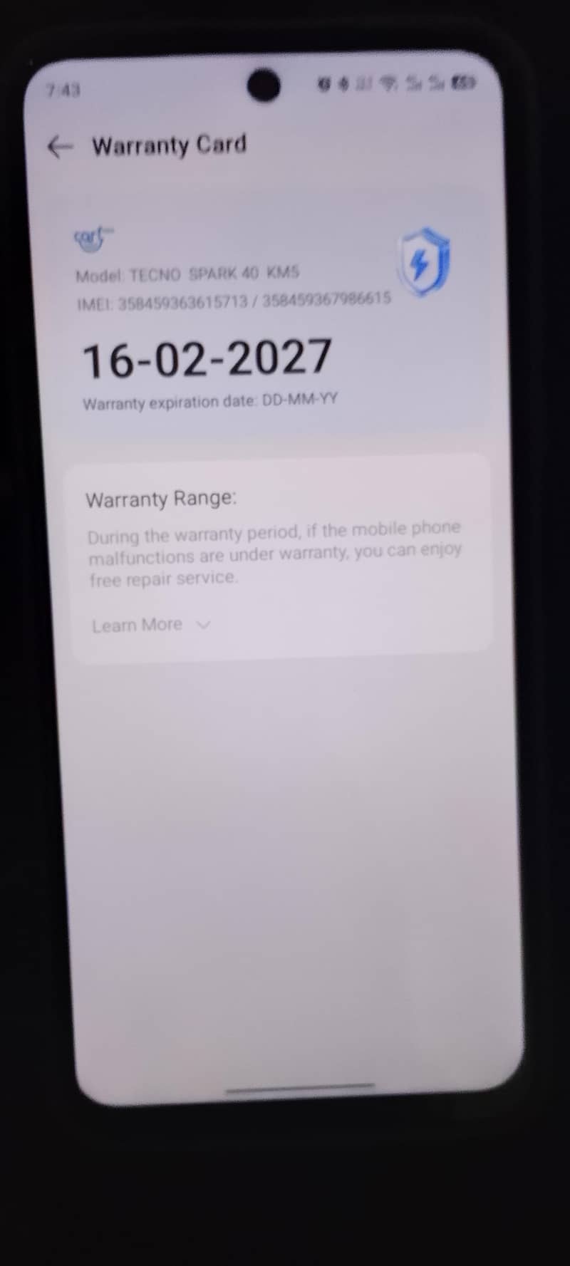 Tecno Other Model 8