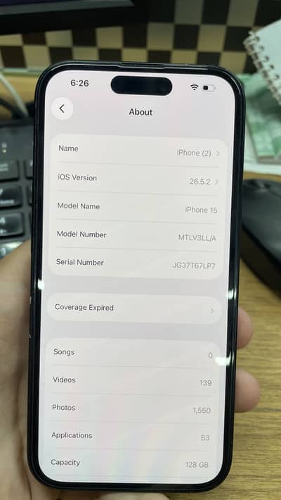 Apple iPhone 15 128gb ex possible