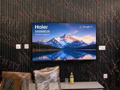 2 months used haier 50s80eux 50 inch smart QLED TV