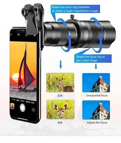 aplexel 20x to 40x zoom lens for mobile