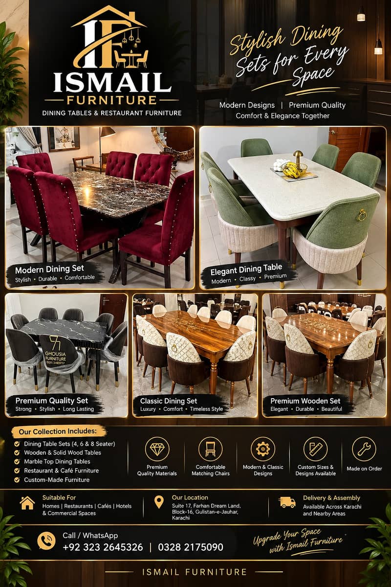 Table , wooden table , Dinning table , solid table , table with chair 5