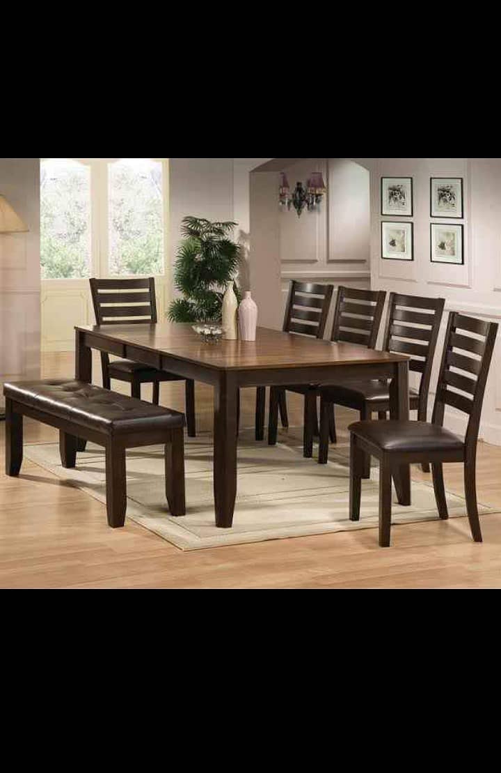 Table , wooden table , Dinning table , solid table , table with chair 17