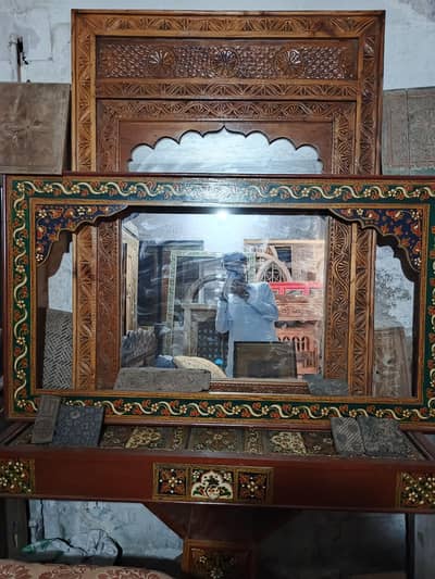 console table and frame in old wood painting design full for sale