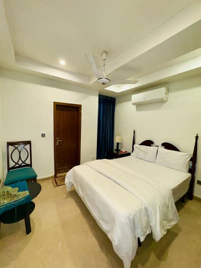 Per day one bedroom apartment fully luxury furnished available for rent location E-11 2 Islamabad