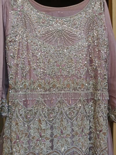 Premium Walima Dress – Heavy Embroidered For Sale