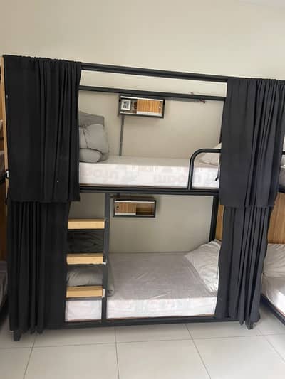 Bunk Beds with Pillows, mattresses, & Bedsheets For Sale