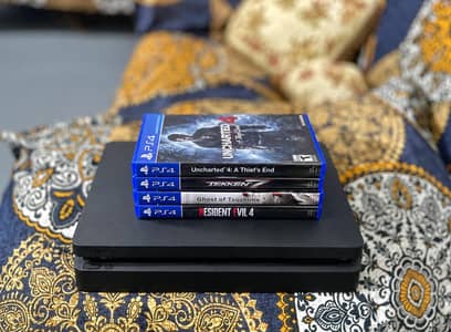 PlayStation 4 Slim Edition 500GB For Sale Without controller