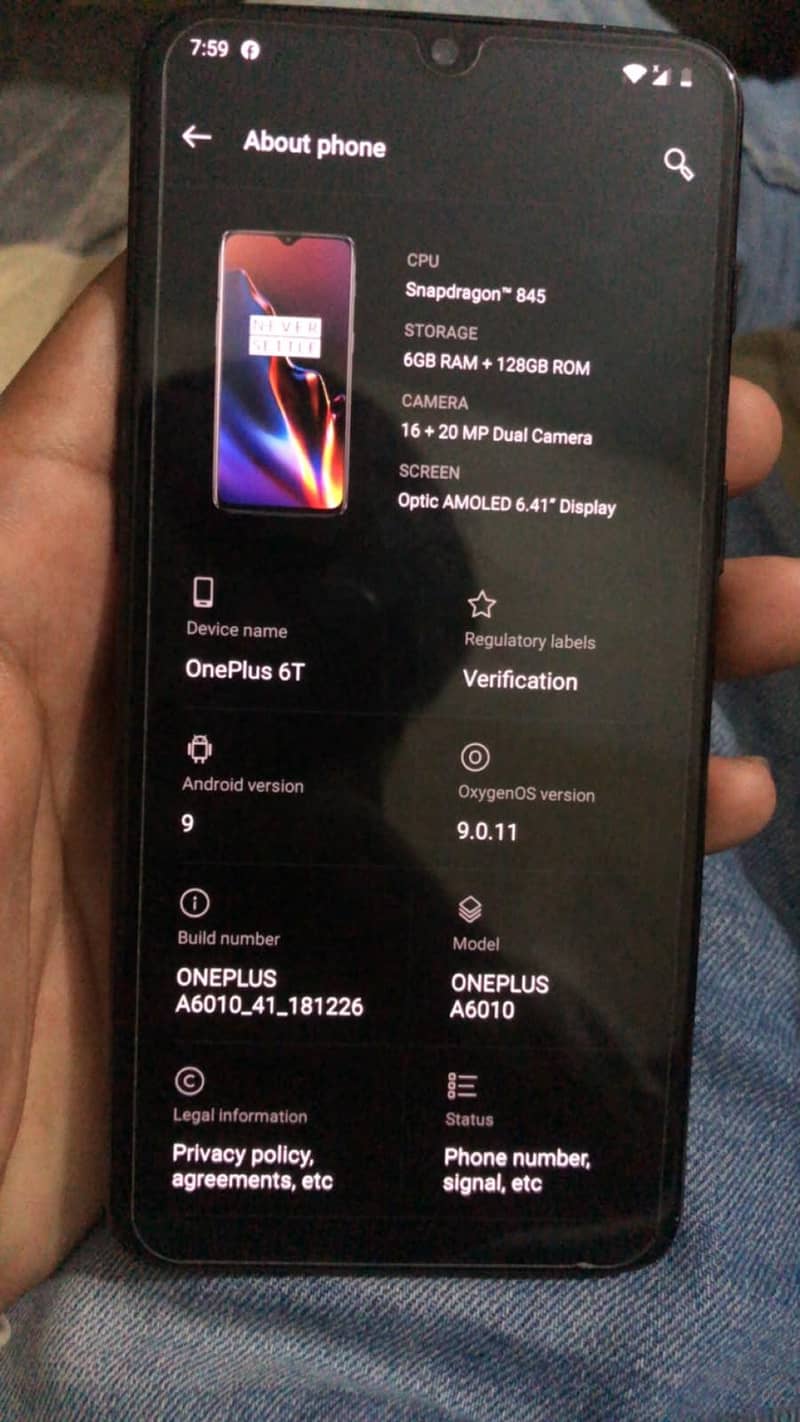 One Plus 6T 2