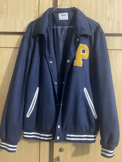 Suede Blue Worn one time New Jacket Outfitters