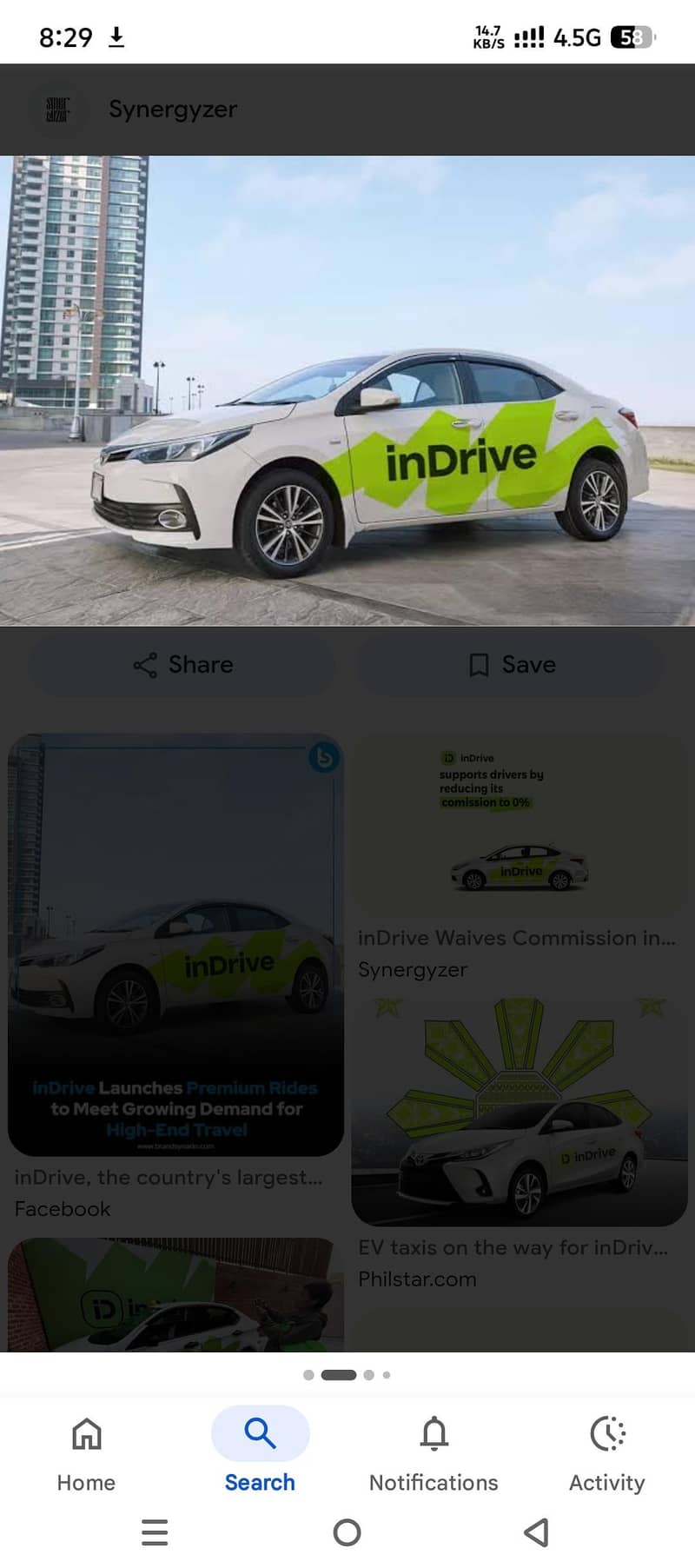 Need a indrive driver 0