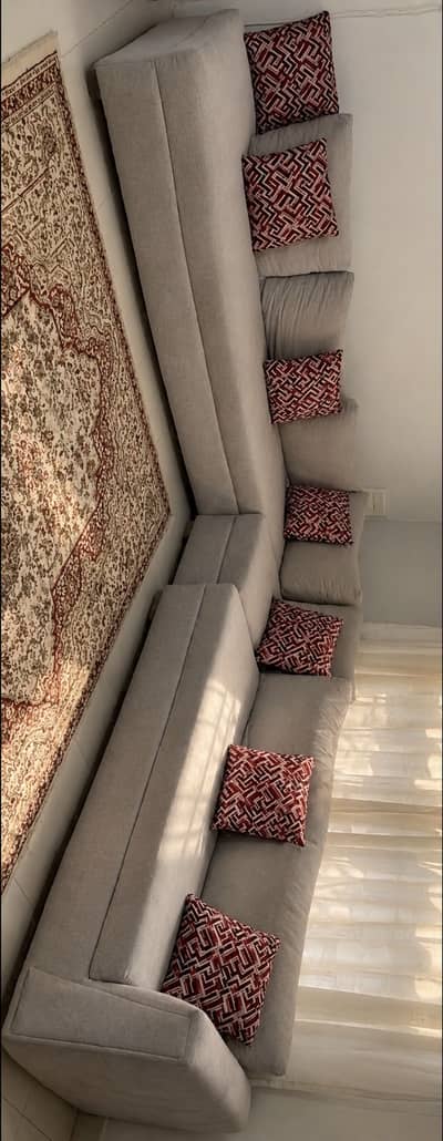 Almost new L shape sofa
