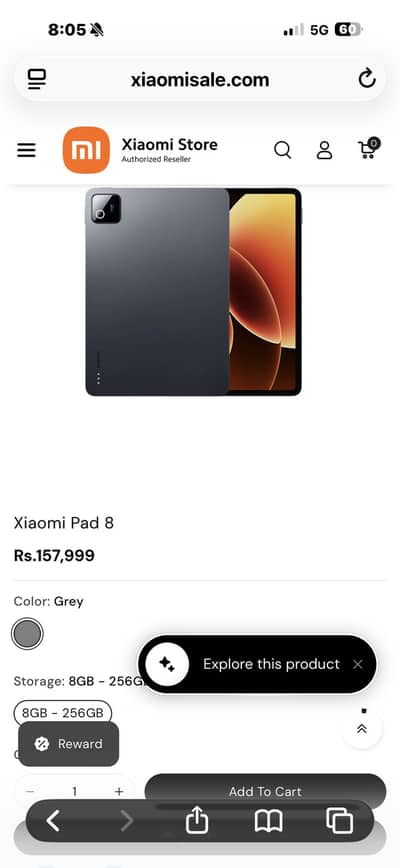Xiaomi Pad 8 8GB/256GB Wifi Only
