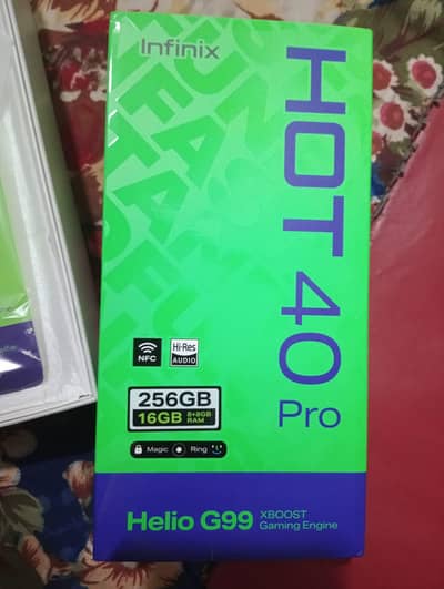 Infinix Hot 40 Pro with complet box