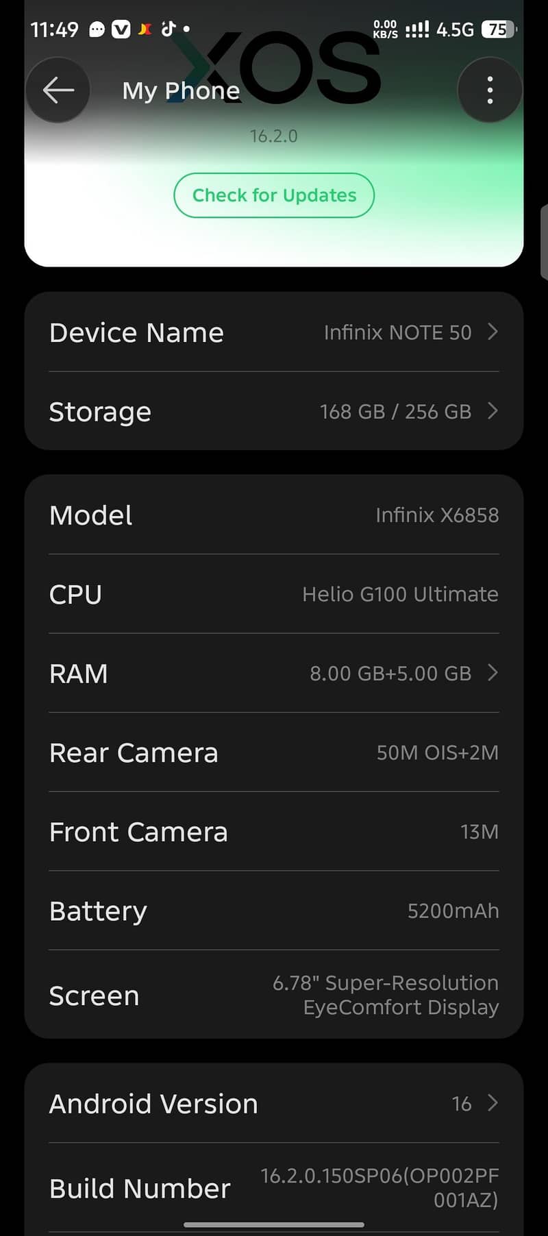 Infinix Note 50 5