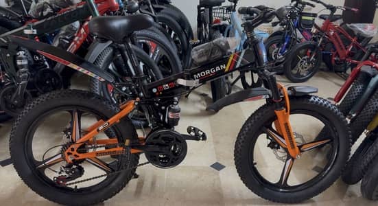 Brand new untouched imported original Morganfat tyre folding cycle 24”