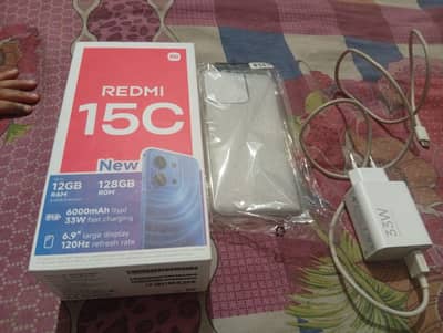 Redmi 15C 12gb 128gb in 8 months warranty