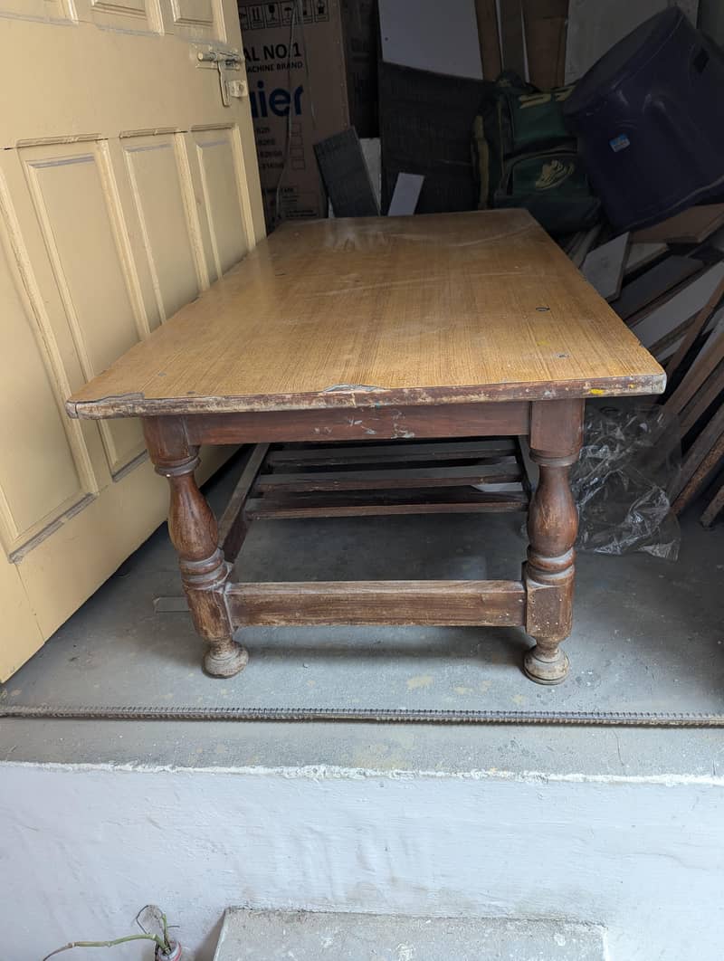 WOOD BED DRESSING TABLE 2