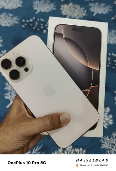 Apple iPhone 16 Pro Max 256GB Dessert Titanium JV BH90% with Box