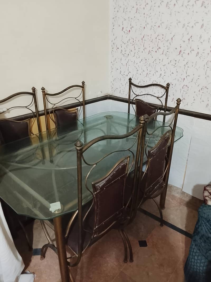 Dining table and chairs. 1