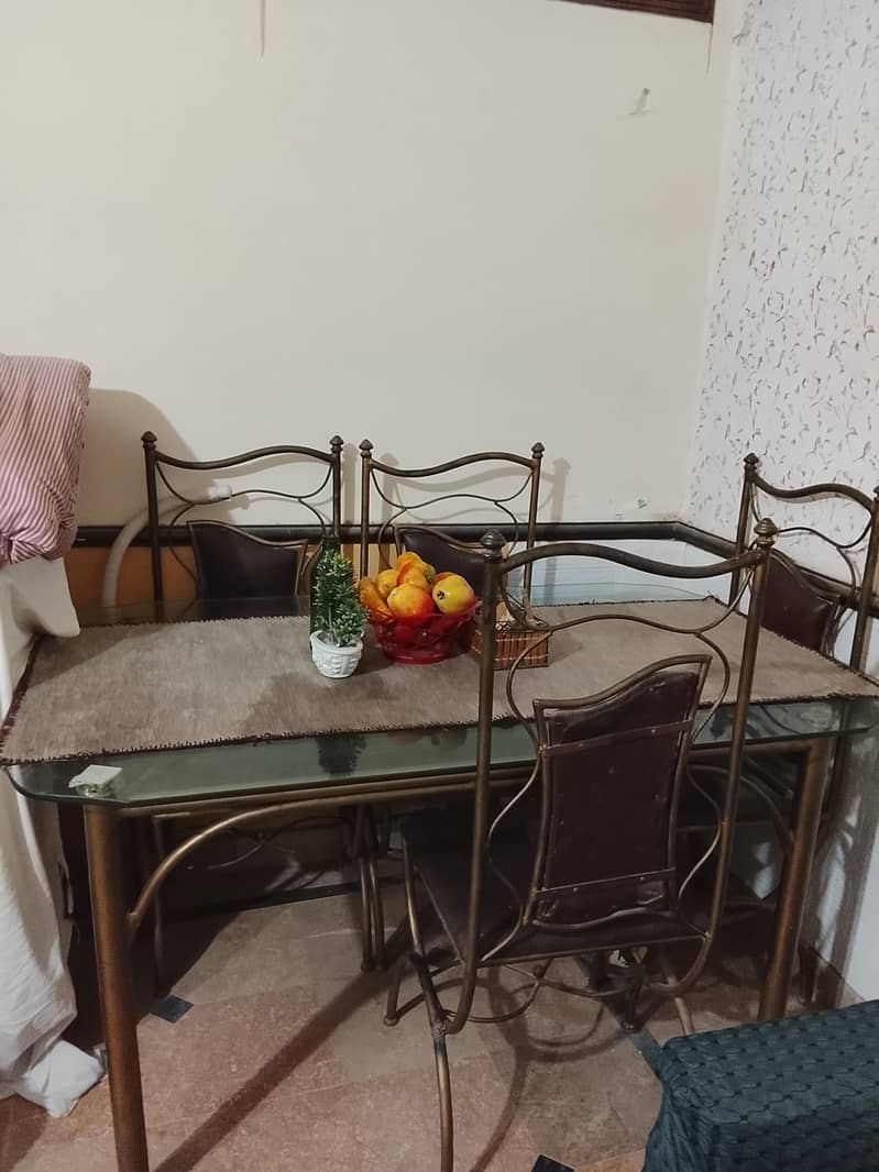 Dining table and chairs. 3