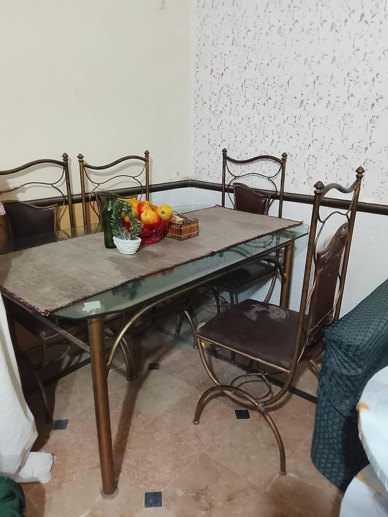 Dining table and chairs. 7