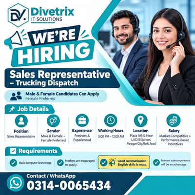 Truck Dispatch Sales Jobs | Freshers & Experienced | USA Night shift