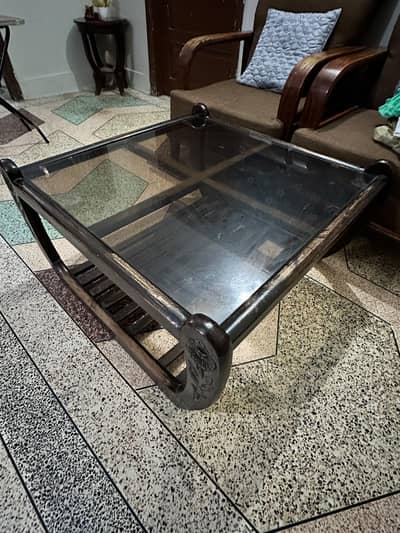 Glass top table for sale