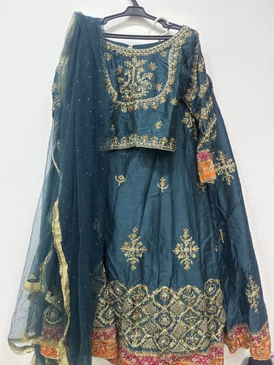 3-Piece Embroidered Lehenga Dress – Worn Once – XS/S