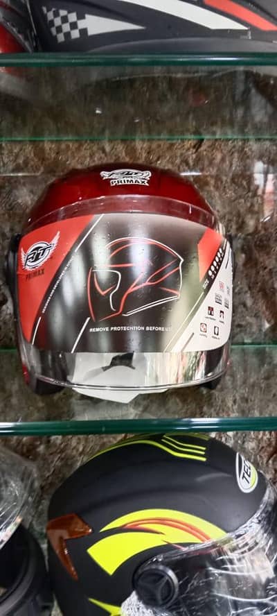 Brand New RT Primax Half Face Helmet - Metallic Red